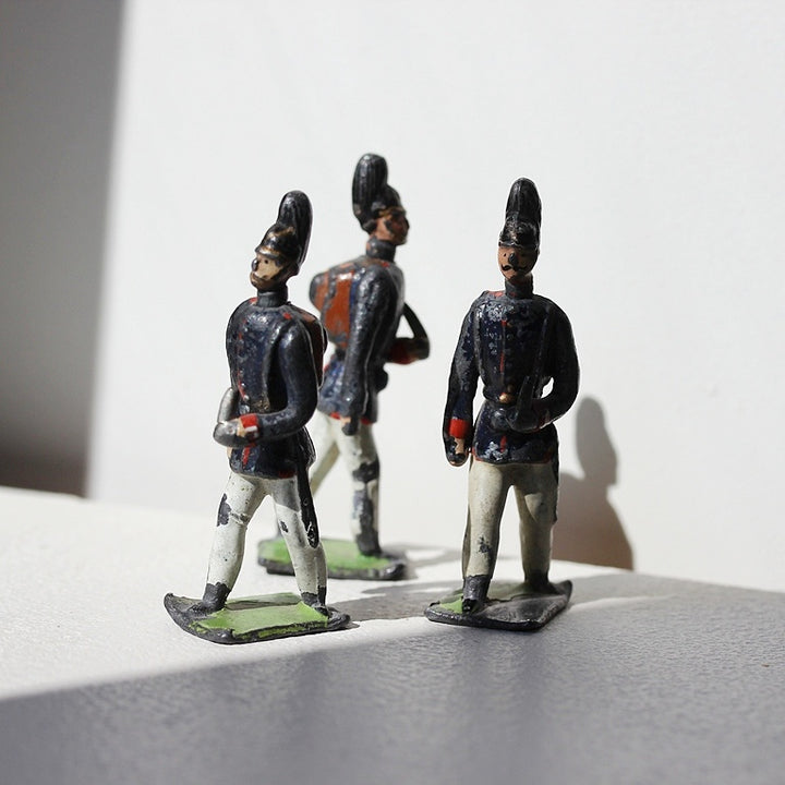 Historische Zinnsoldaten mit Wechselköpfen – Georg Heyde, 1900