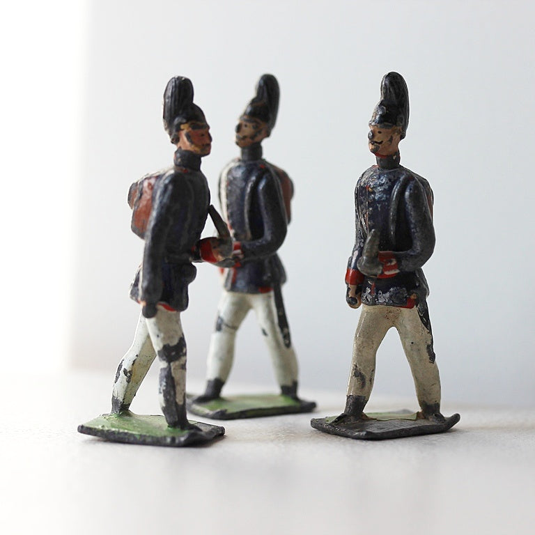 Historische Zinnsoldaten mit Wechselköpfen – Georg Heyde, 1900