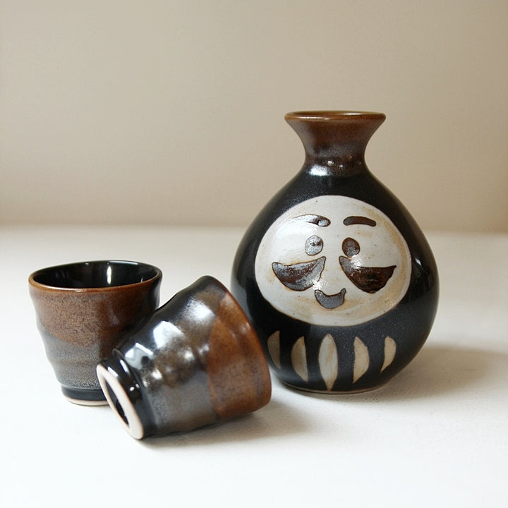 Saké‑Set Daruma