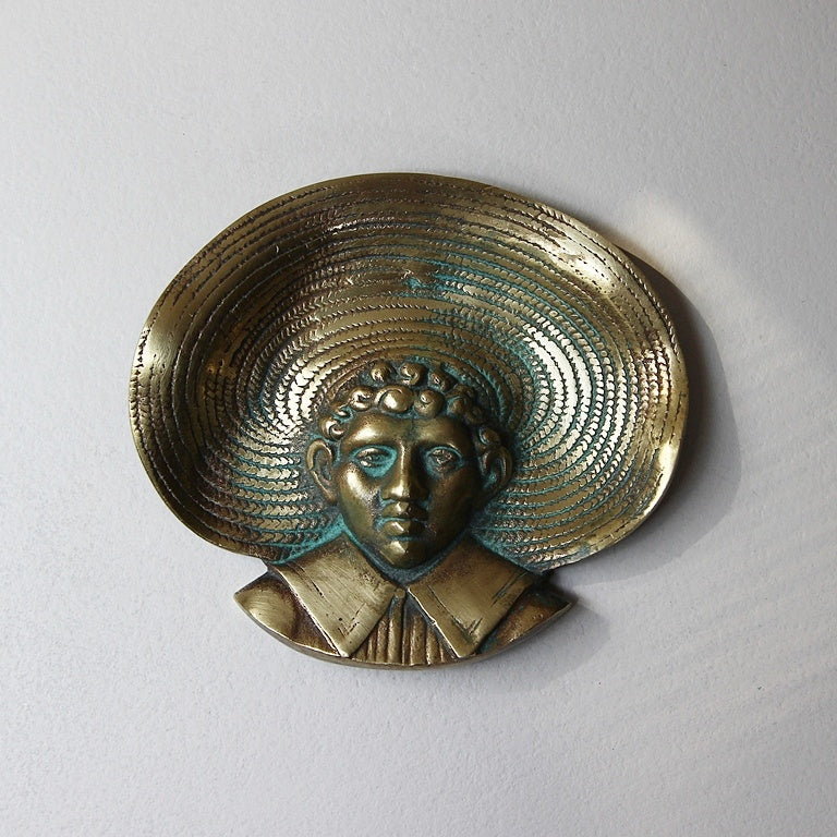 Bronze Vide-Poche im Stil von Karl Hagenauer – 1950er Jahre