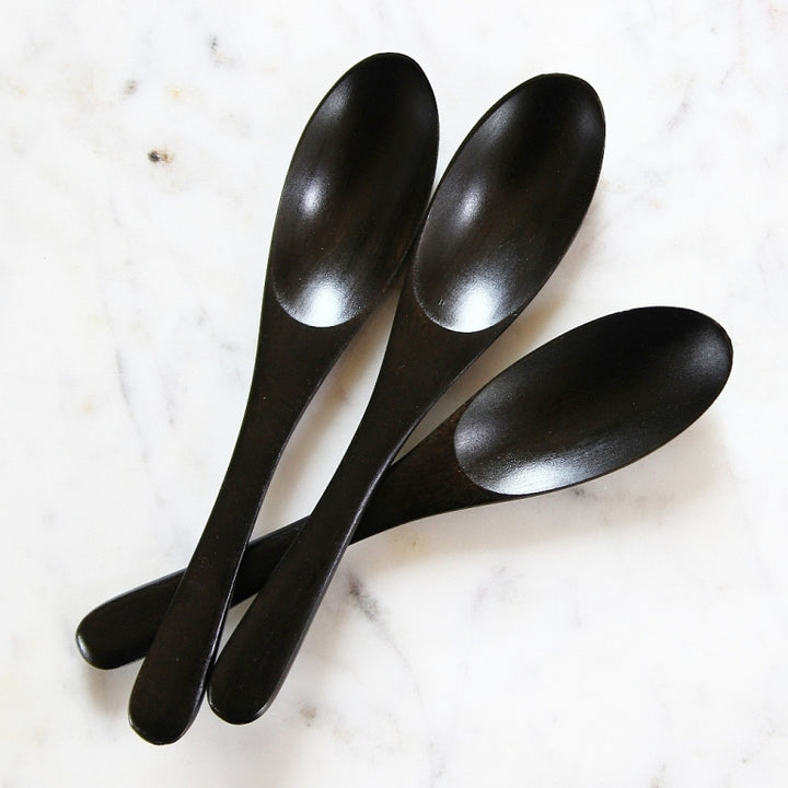 Wooden Spoon Black - Set of three