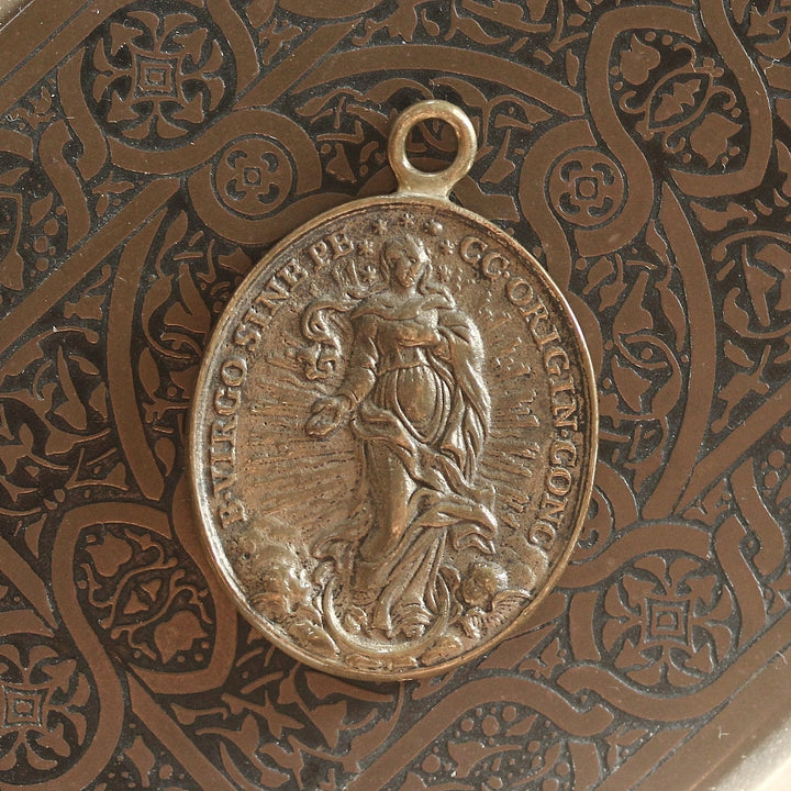 Wallfahrtsmedaille aus Rom – Messing