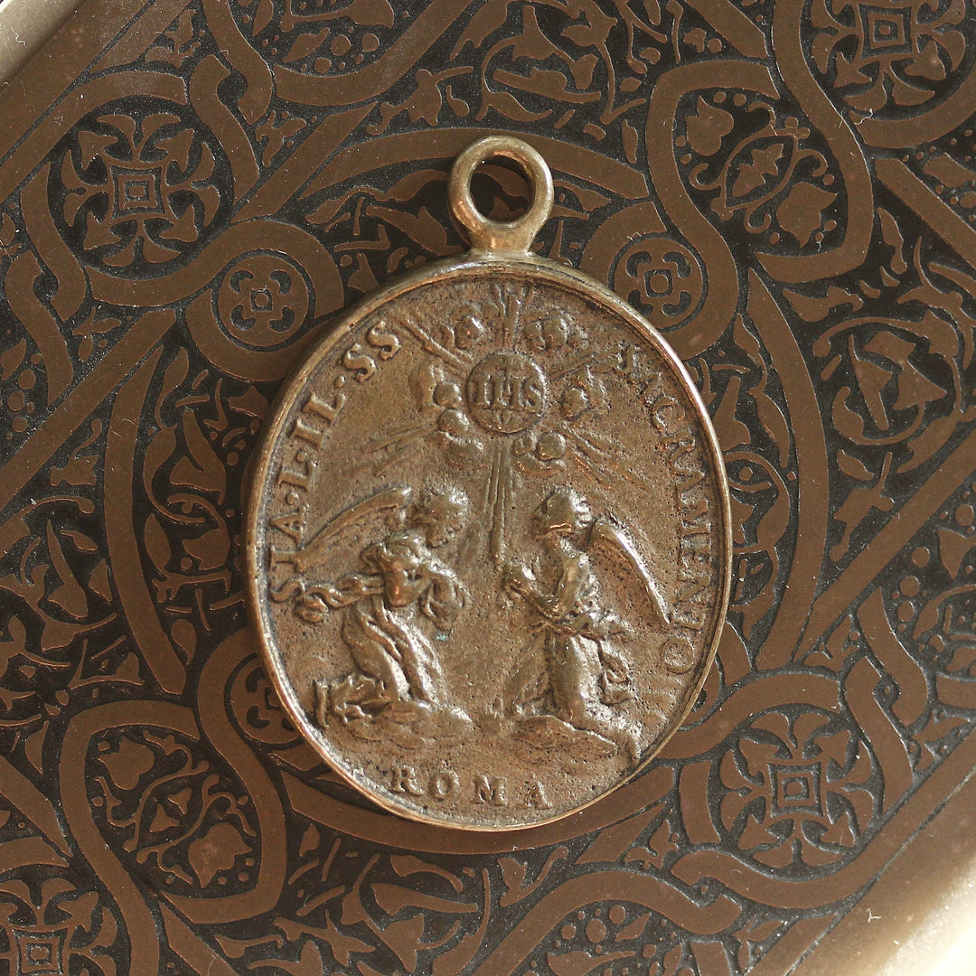 Wallfahrtsmedaille aus Rom – Messing