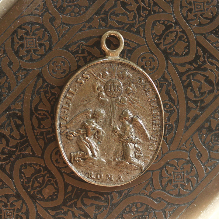 Wallfahrtsmedaille aus Rom – Messing
