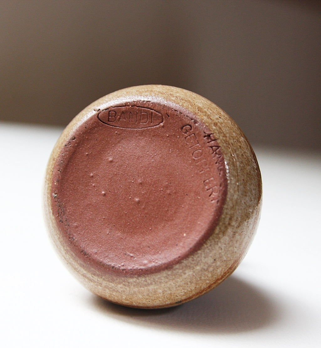 Vintage Vase von Bandi – handgetöpfert, 1970er Jahre