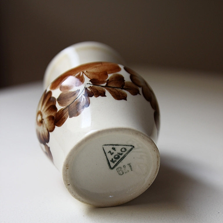 Vintage Vase von KOŁO ZF – handbemalt, Polen, ca. 1970er