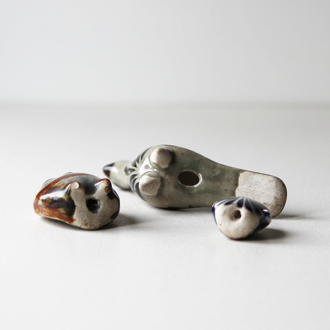 Tonalá Keramikfiguren – 3er Set aus Mexiko