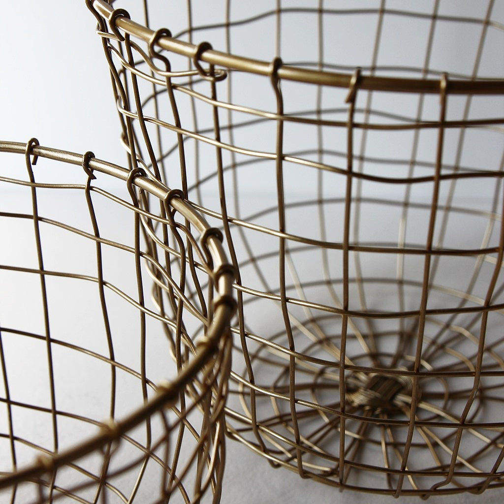 Iron Wire Basket Round - Medium
