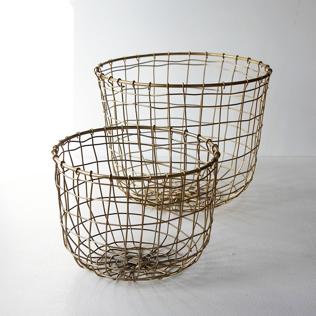 Iron Wire Basket Round - Medium