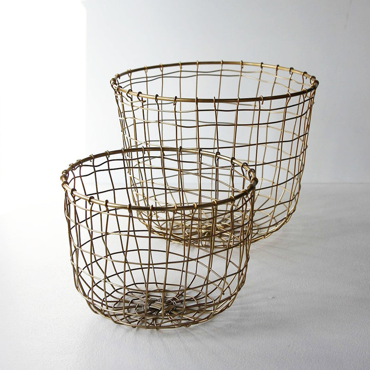 Iron Wire Basket Round - Medium