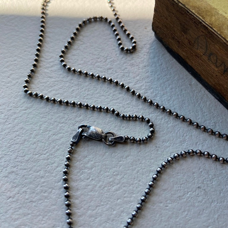 St. Christopher Anhänger - Sterling Silber mit Kugelkette