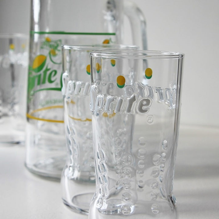 Sprite Manzanilla Krug mit 6 Gläsern – 1970er Jahre