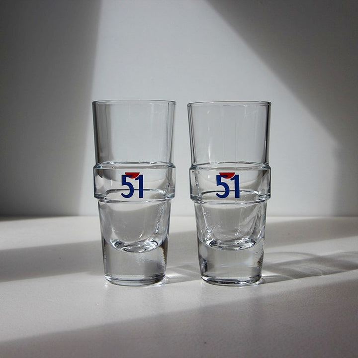 Pastis 51 Bistrogläser – 2er Set – 1970er Jahre
