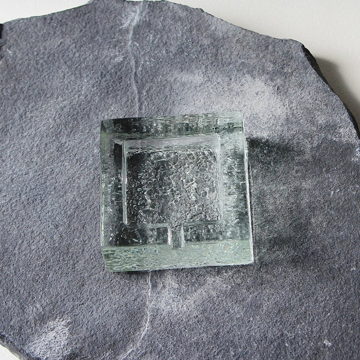 Pukeberg Glasbruk Square Aschenbecher – 1970er Jahre