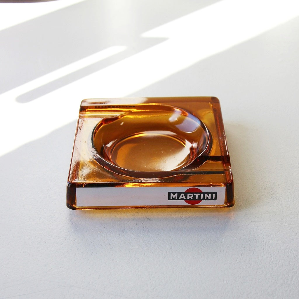 Martini Aschenbecher Amber Glass – 1960er/70er Jahre