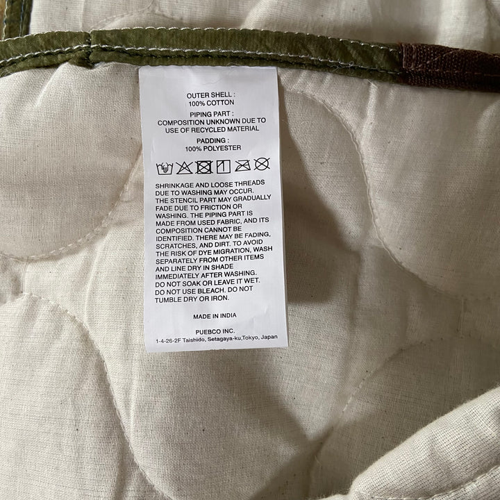 Vintage Parachute Line Quilted Blanket