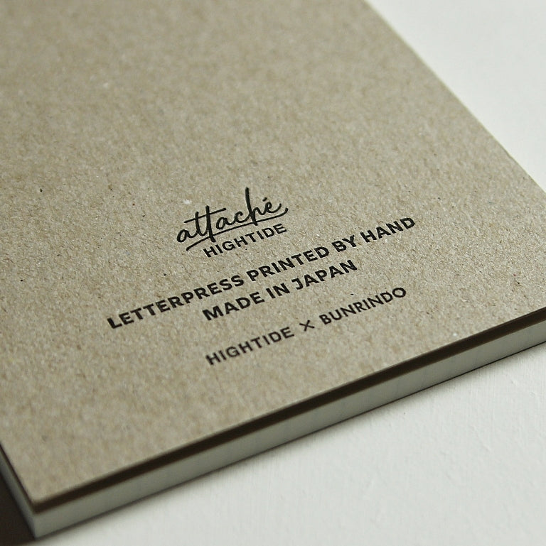 Attaché - Letterpress Printed Memopad - Notizblock