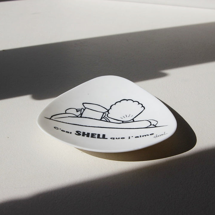 Shell Werbeschale von Chaval – Frankreich, 1950er–1960er Jahre