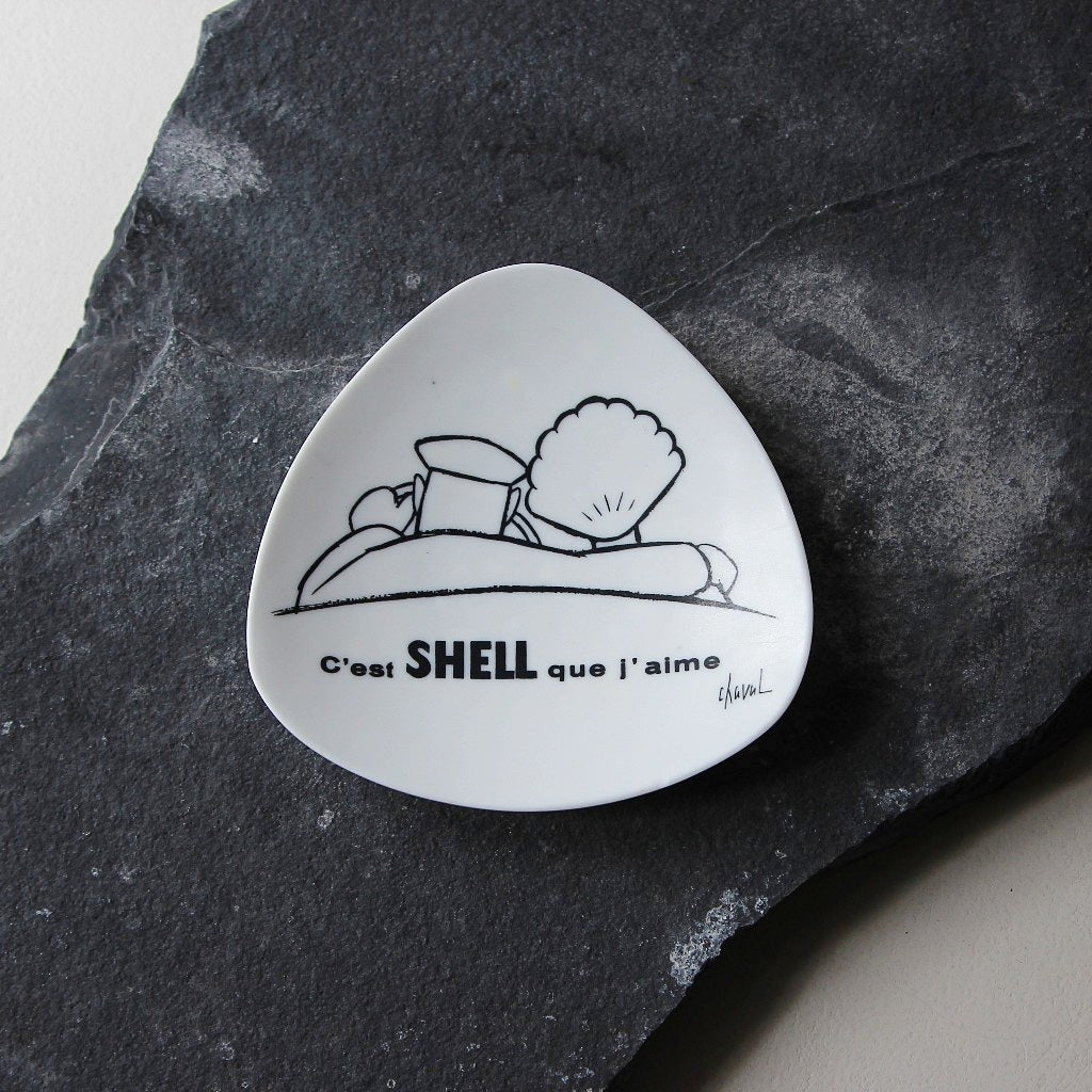Shell Werbeschale von Chaval – Frankreich, 1950er–1960er Jahre
