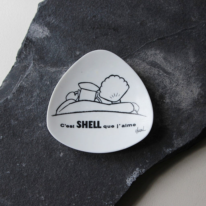 Shell Werbeschale von Chaval – Frankreich, 1950er–1960er Jahre