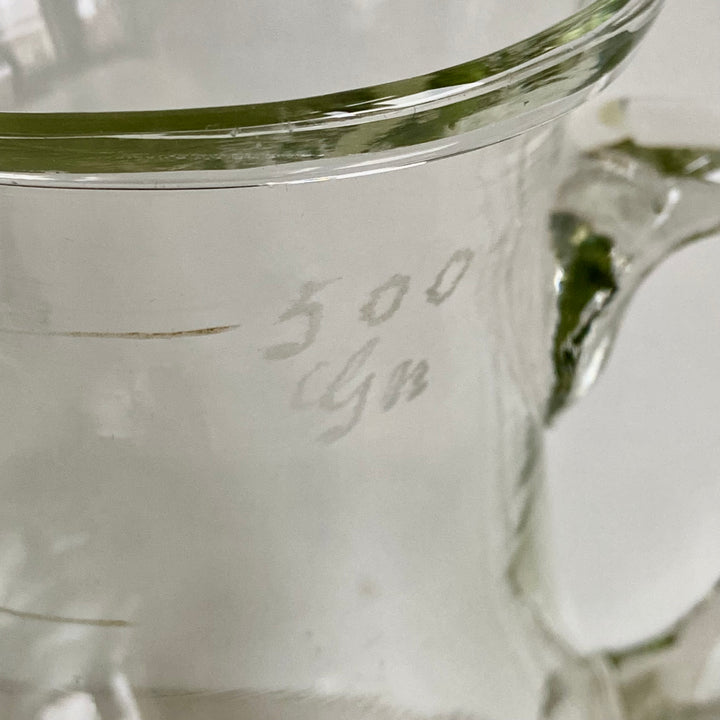 Antikes Messkännchen aus Glas – 500 ccm, um 1900