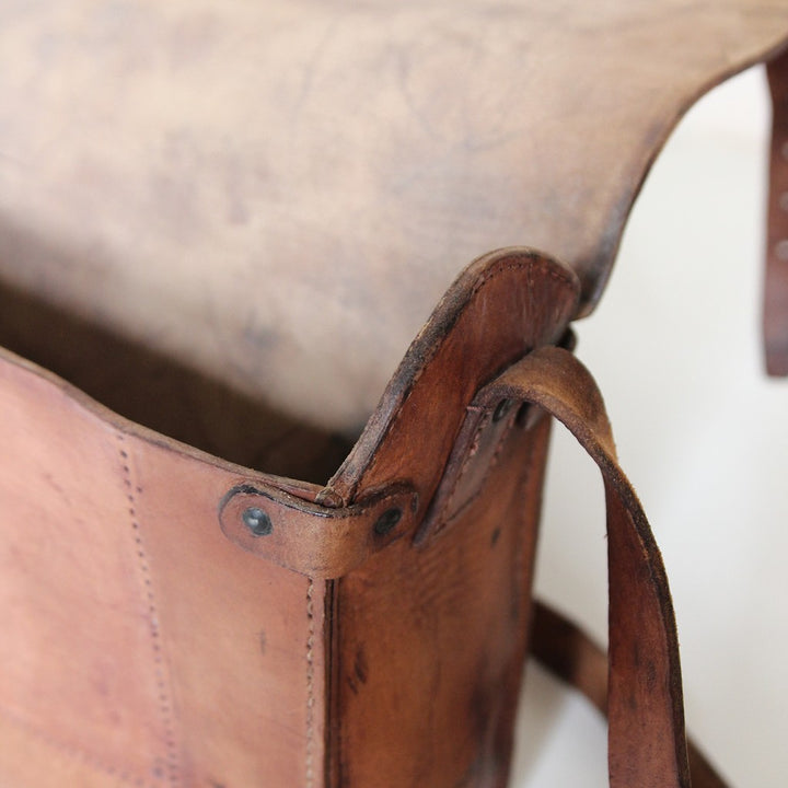 Französische PTT Briefträgertasche aus Leder – 1960er/70er Jahre