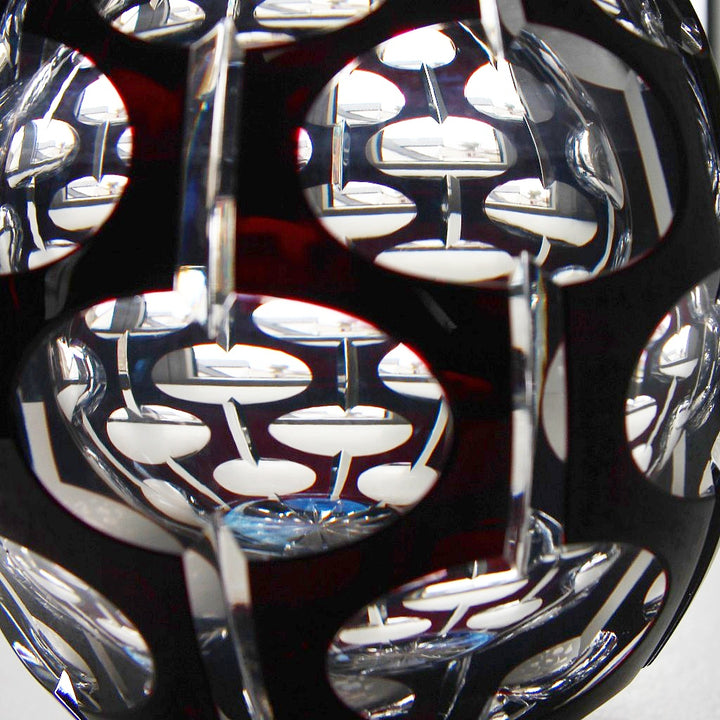 Überfangglas Vase 1960er/70er Jahre