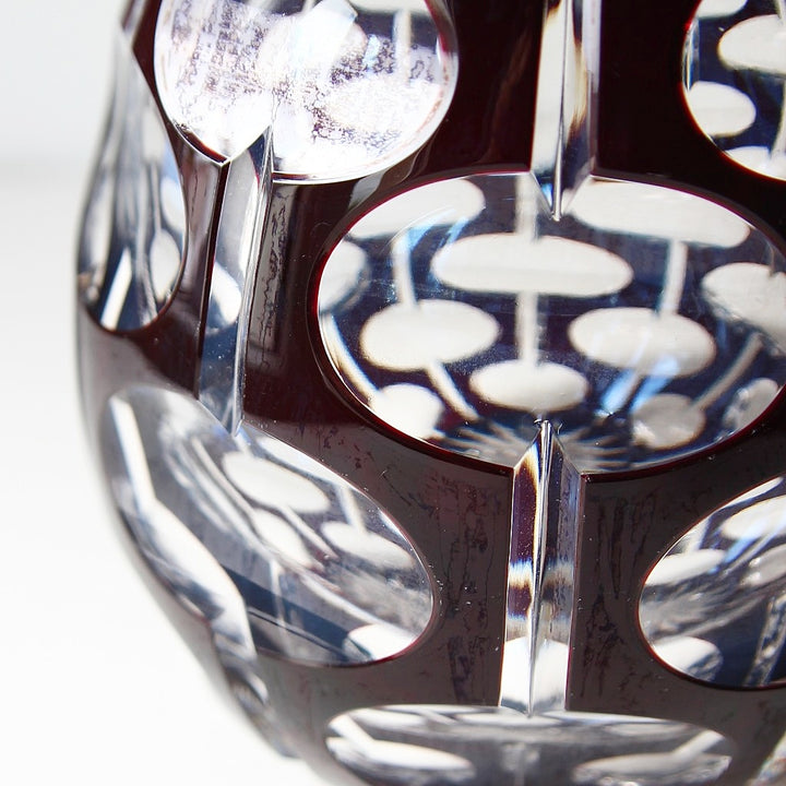 Überfangglas Vase 1960er/70er Jahre