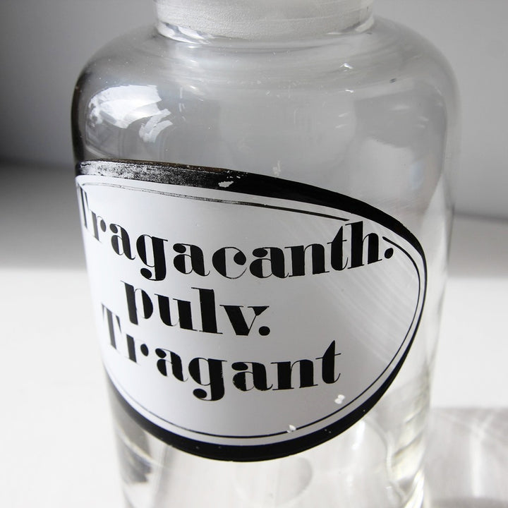Apothekerflasche Tragant – ca. 1900