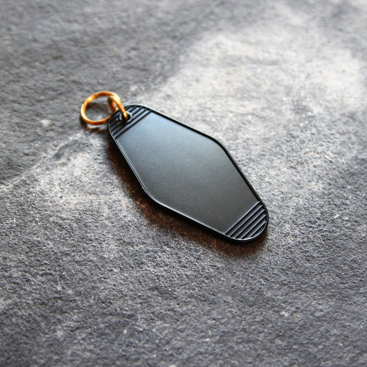 Key Tag Black - Acrylic
