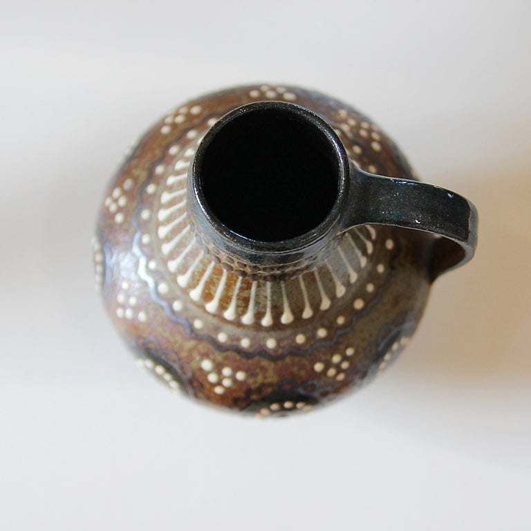 Vintage Studiokeramik Krug – Handdekoriert