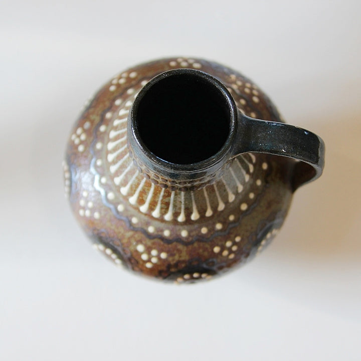 Vintage Studiokeramik Krug – Handdekoriert