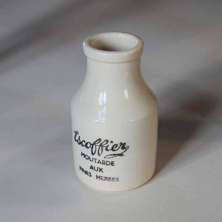 Vintage Senfgefäß „Escoffier – Moutarde aux Fines Herbes“