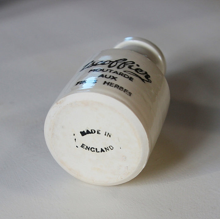Vintage Senfgefäß „Escoffier – Moutarde aux Fines Herbes“