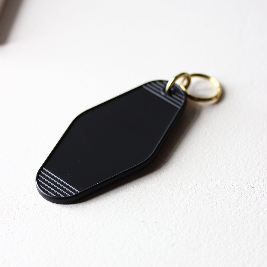 Key Tag Black - Acrylic