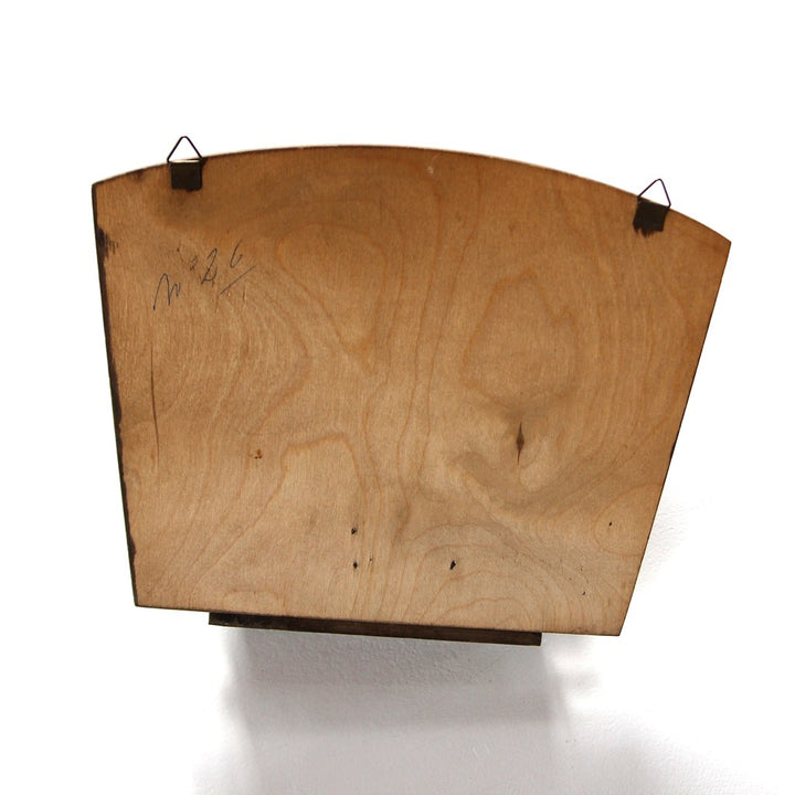 Briefhalter aus Holz mit Fischmotiv – 1950er/60er Jahre