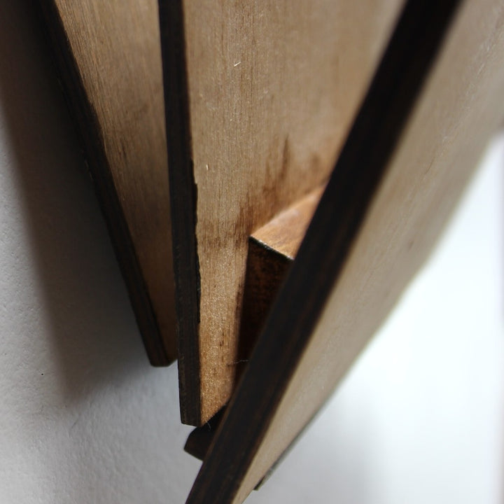 Briefhalter aus Holz mit Fischmotiv – 1950er/60er Jahre