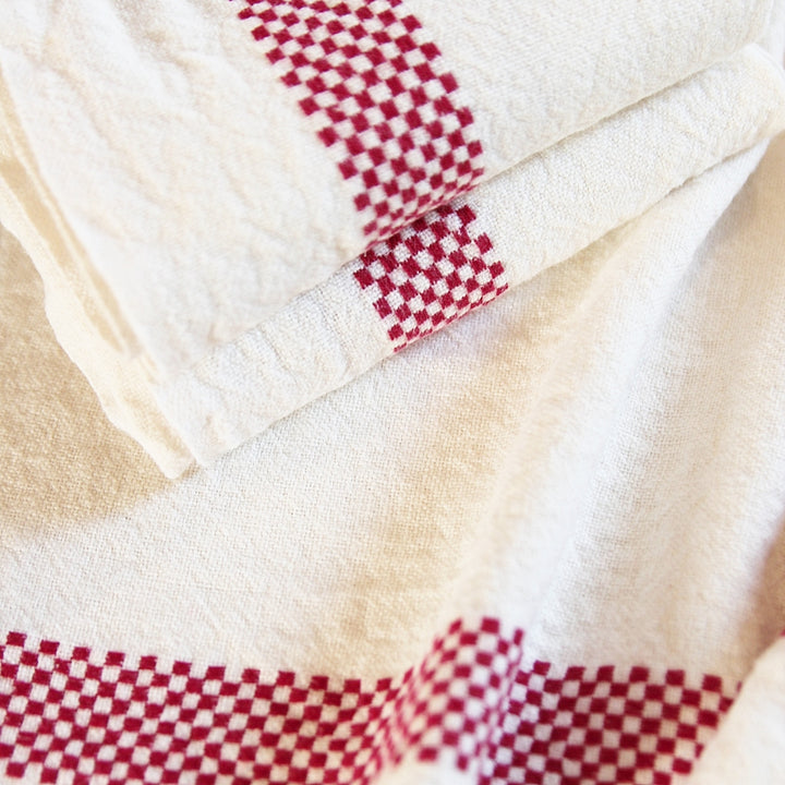 Tea Towel Lustucru - blanc/rouge