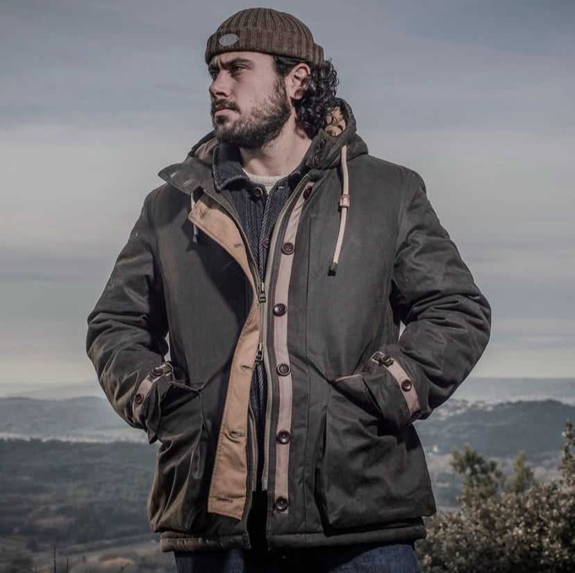 SALE - La Snow Parka in Khaki Waxed