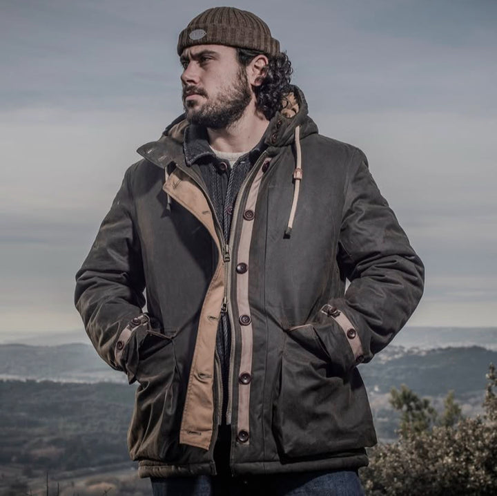 SALE - La Snow Parka in Khaki Waxed