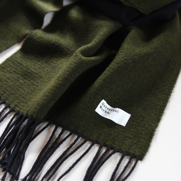 Double Sided Scarf Green/Black