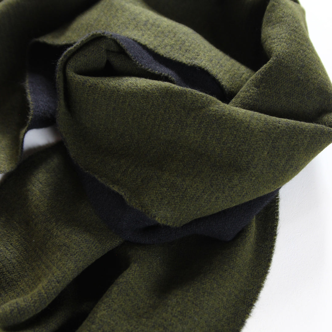Double Sided Scarf Green/Black