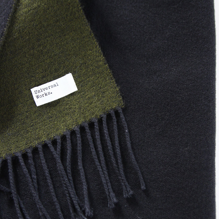 Double Sided Scarf Green/Black