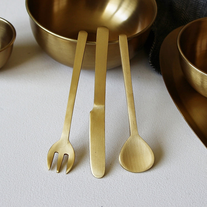 Brass Dessert Fork