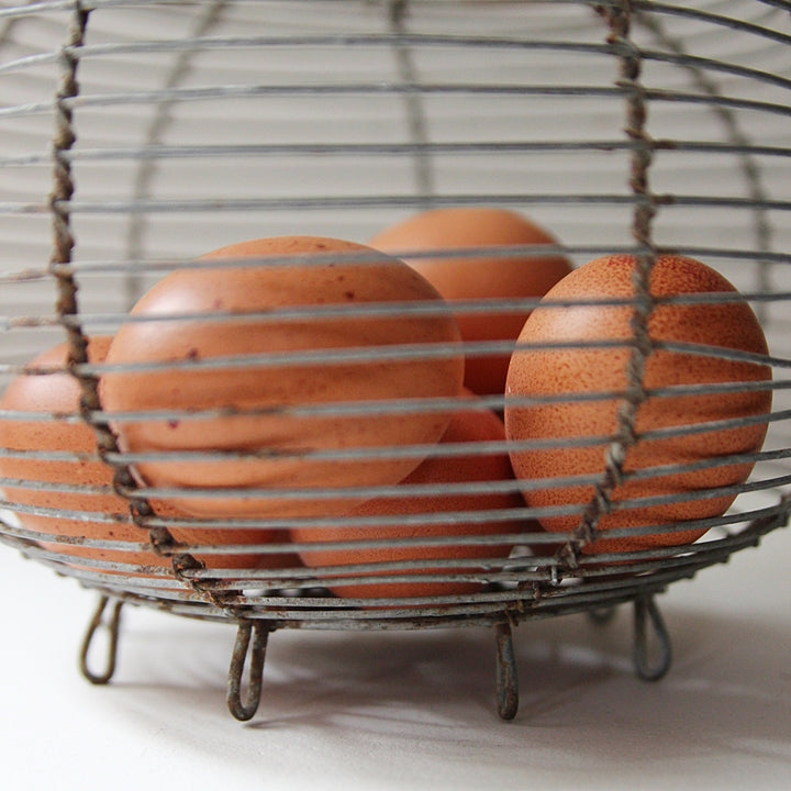 Traditioneller französischer Eierkorb