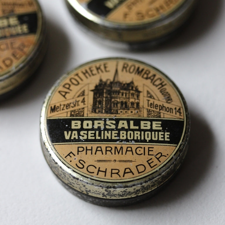 Antike Apotheken-Blechdose (1930–40er)