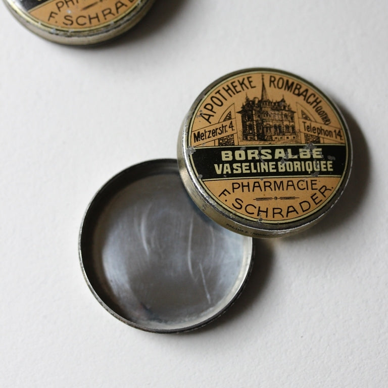 Antike Apotheken-Blechdose (1930–40er)