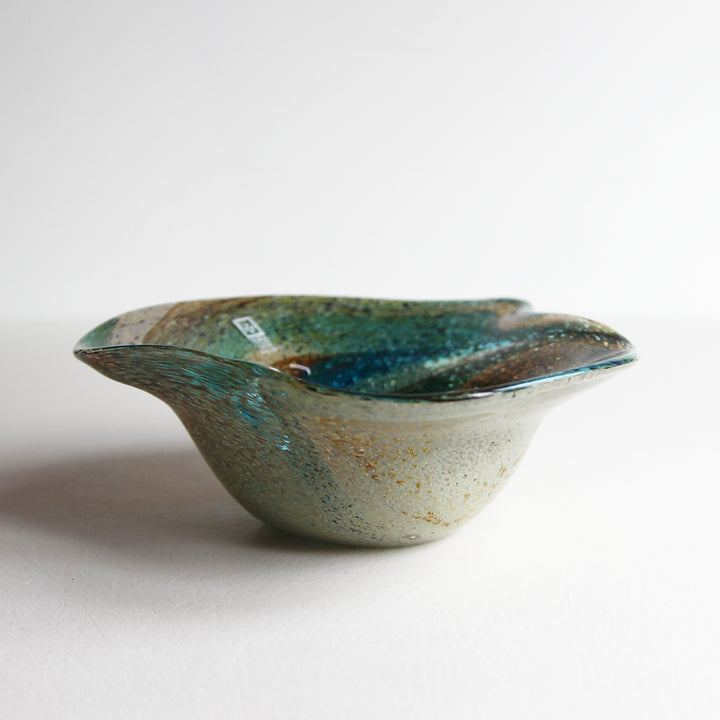 Mdina Glass Kunstglasschale – Malta, 1970er/80er Jahre
