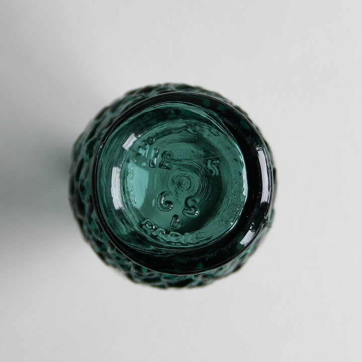 Kleine Glasvase aus französischer Saftflasche – 1960er Jahre