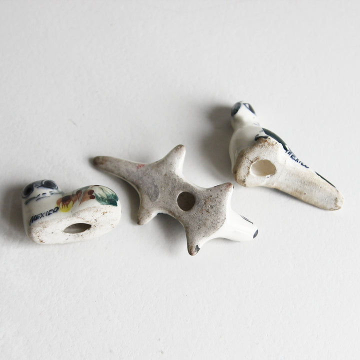 Tonalá Keramik-Tierfiguren – Mexiko, 3er-Set
